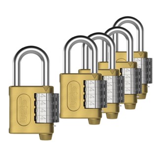 Cadeado Stam Mesmo Segredo Senha Zamac Latonado 40mm Kit 5Un em Oferta na Shopee