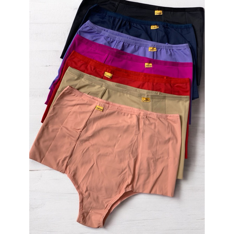 Kit Tangão Calçola Senhora Plus Size Microfibra Confortavel Feminina Pala Dupla Cós Alto Lingerie em Oferta na Shopee