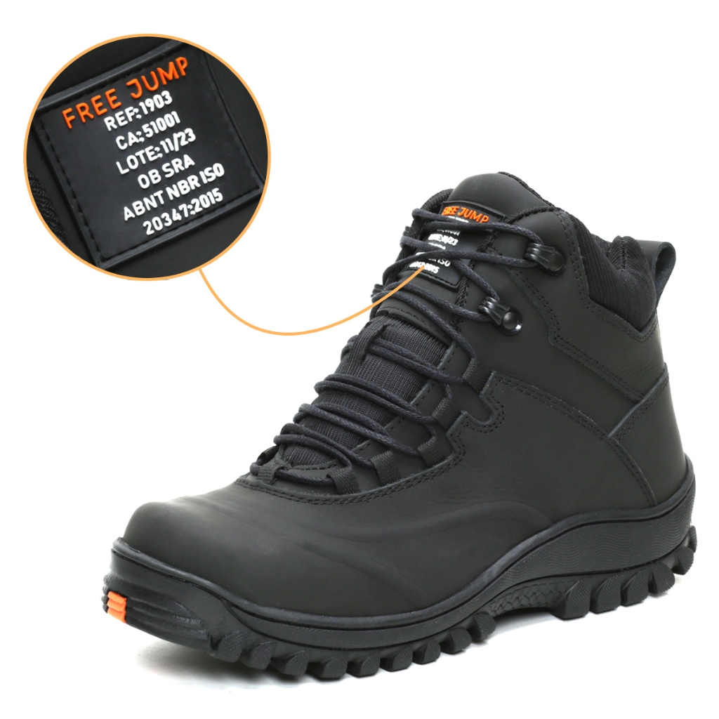 Bota Segurança Trabalho Epi C.a Laudo Inmetro + Palmilha Gel em Oferta na Shopee