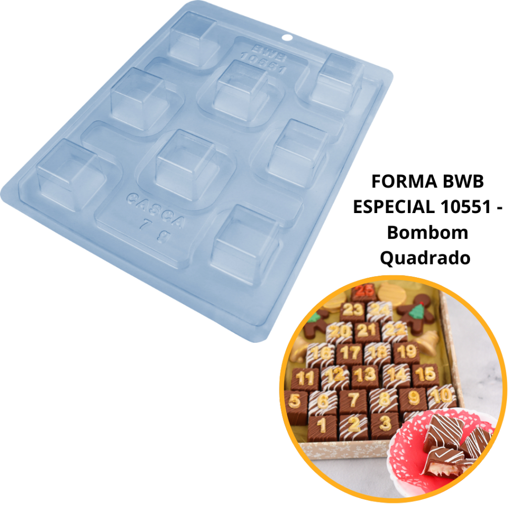 1~4 FORMA ESPECIAL TRAD. - BOMBOM QUADRADO 10551 (Bwb Especial) em Oferta na Shopee