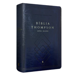 Bíblia Thompson de Estudo | AEC | Letra Grande | Capa Luxo Azul
