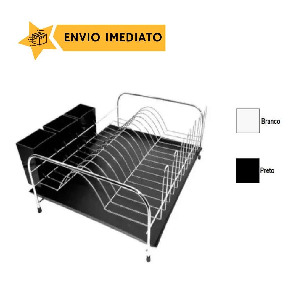 Escorredor Bali Bandeja Porta Talheres Plastico Stolf