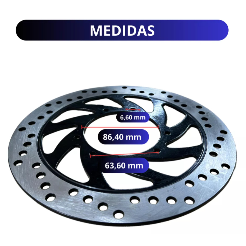 Disco Freio Xtz 250 Lander Ténéré 250 Dianteiro + Traseiro — imagem 2 de 2
