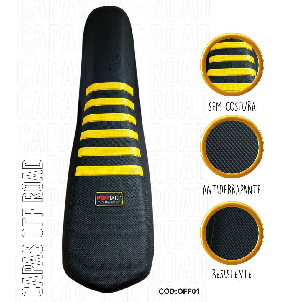 Capa De Banco Preta Crf 230 Crf250 Antiderrapante 100% Impermeável Off Road Rally Moto Cross em Oferta na Shopee