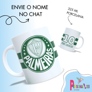 Caneca Personalizada Porcelana Xícara Personalizada Coloque Seu Nome Caneca Time Futebol Verdão em Oferta na Shopee