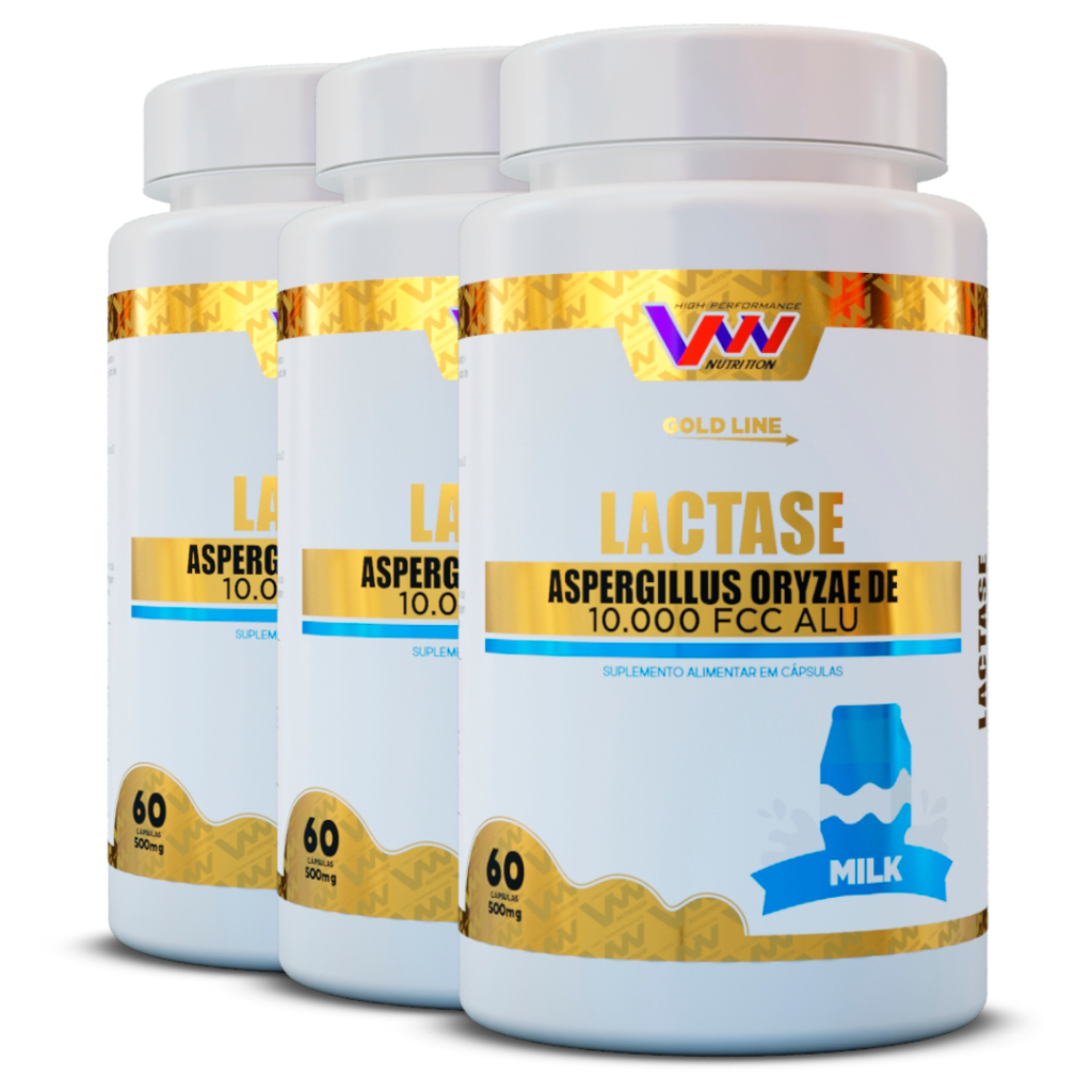 Enzima Lactase 10.000 Fcc 60 Cápsulas 500mg - Lactoze - intolerância a lactose