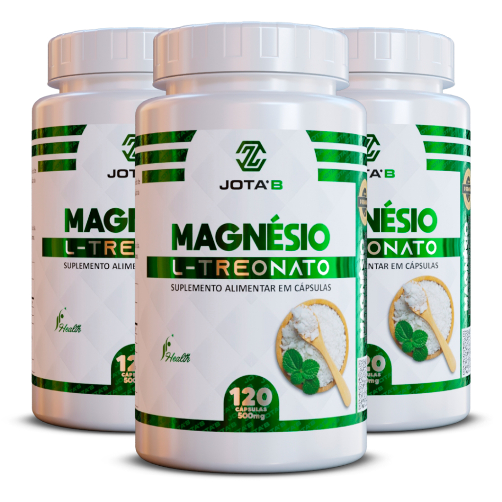 Magnésio L-Treonato Cápsulas 500mg | Auxilia na Saúde Cerebral e Cognitiva | Auxilia na Memória e Concentração em Oferta na Shopee