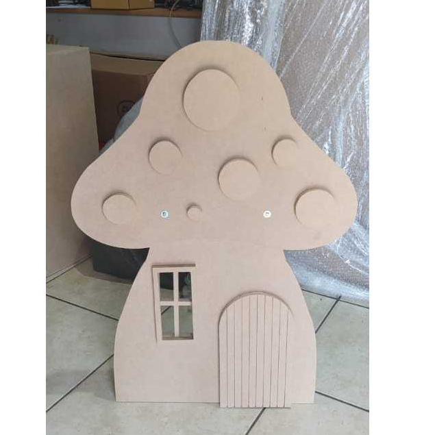 Mini painel cogumelo 70 cm altura mdf cru 15mm