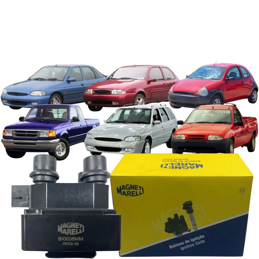 Bobina de Ignição Magneti Fiesta Escort Ka Courier Ranger - Spare Parts and Accessories for Vehicles