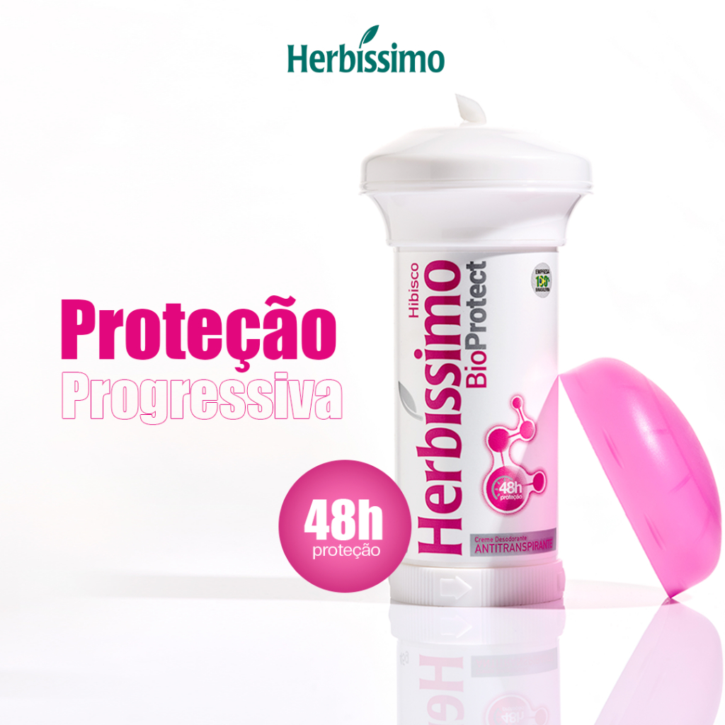 Detalhes do Kit 3 unid - Desodorante Twist Antitranspirante Hibisco Herbíssimo 45G