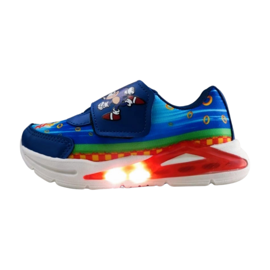 Tênis Infantil Minipe Led Sonic velcro 2410