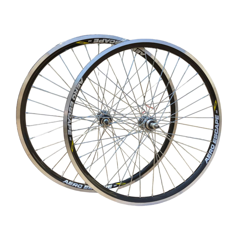 Par de Rodas de bike Vzan/ Viper ou Belumi Jogo Roda Montada Aro 26x1.95 para 36F com cubos de ferro e raio grosso