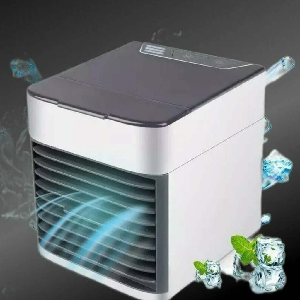 Climatizador Portátil Mini Ar Frio 3 Velocidades Led Ar Condicionado Temperatura Clima Tempo Q