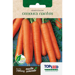 Semente Cenoura Nantes Topseed - 1 Envelope