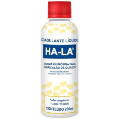 Coalho Líquido Ha-la Coagulante Produção De Queijos 200ml