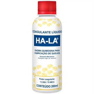 Coalho Líquido Ha-la Coagulante Produção De Queijos 200ml em Oferta na Shopee
