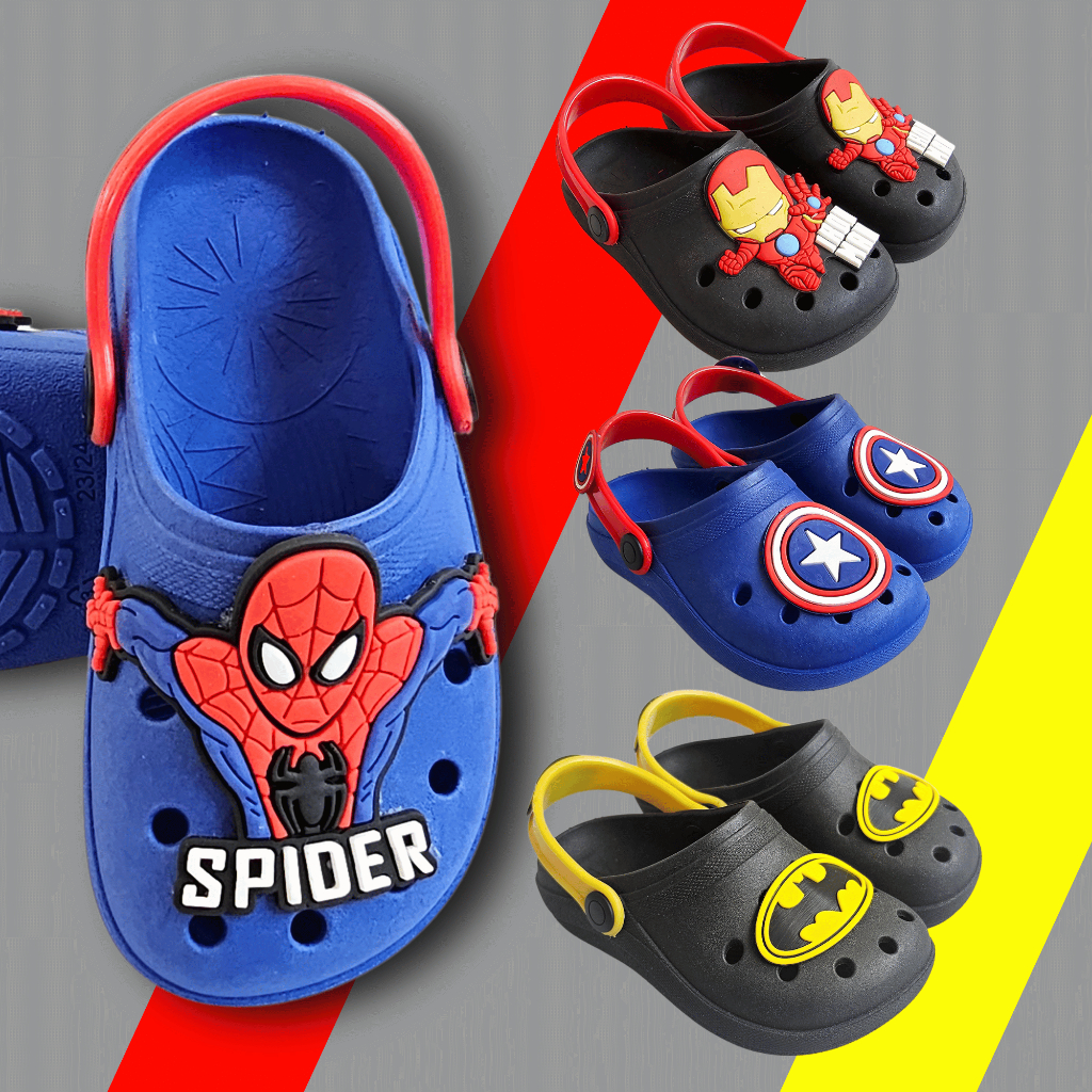 Sandália Infantil Menino Babuche Papete Masculina Personagens Leve Macio c/ Sola Antiderrapante Promoção Verão