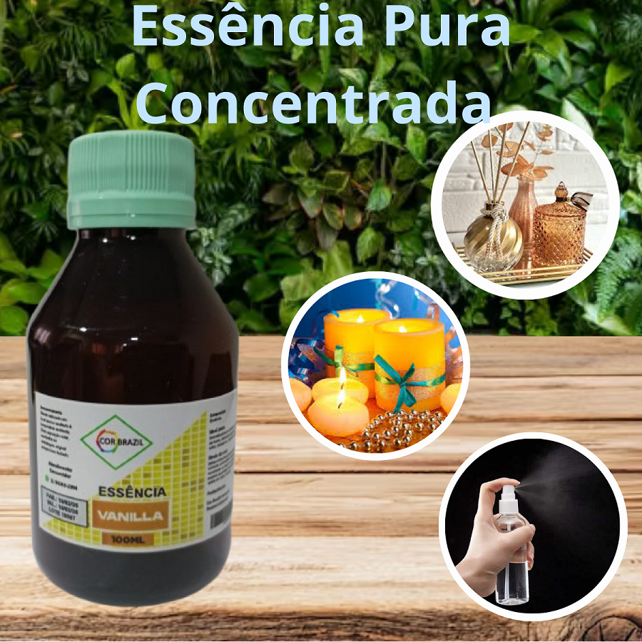 Essência Vanilla Concentrada Aromatizante velas Difusores Perfumes 100ml