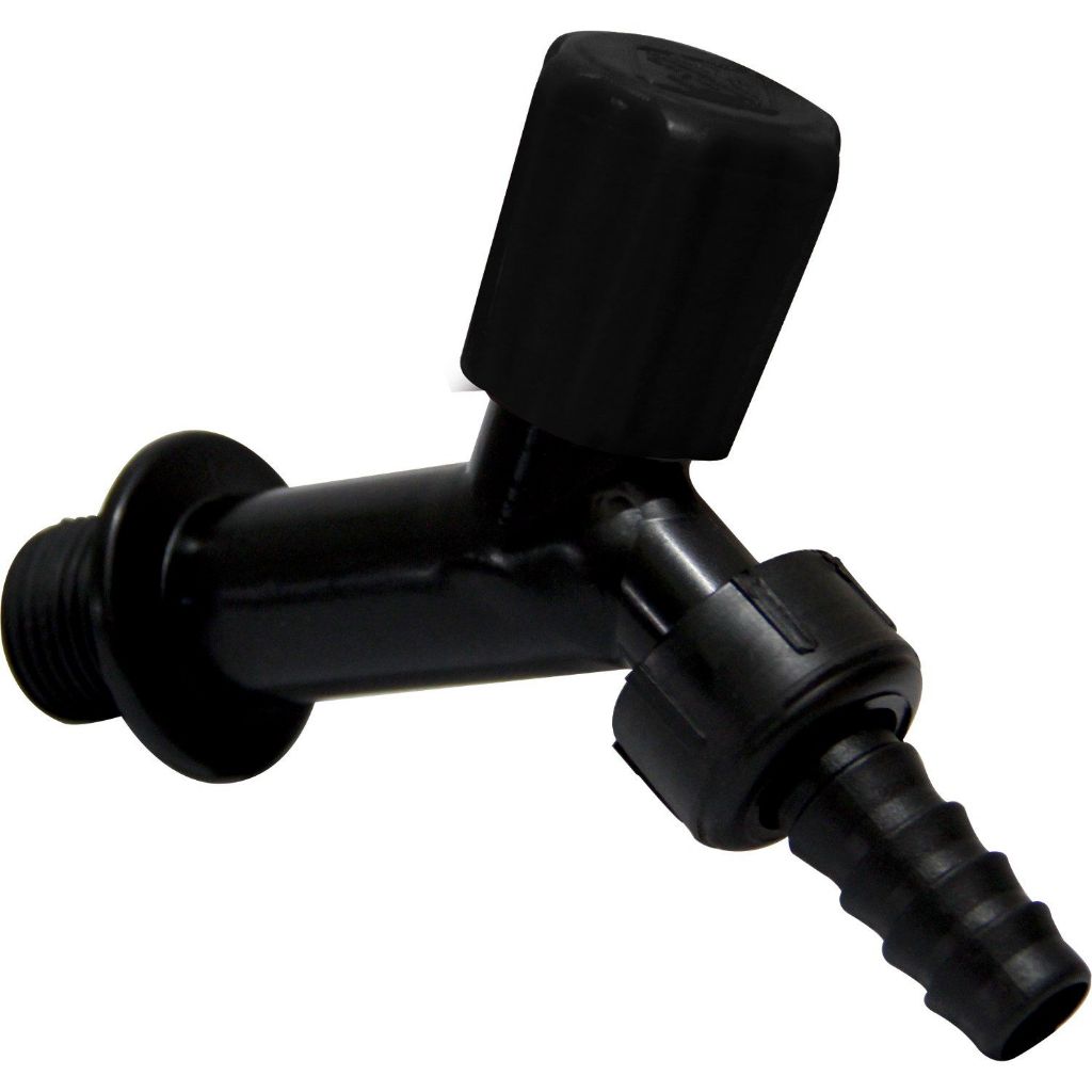 Kit com 12 Torneira Jardim c/ Bico 1/2'' Preta Rebouças - Home & Living