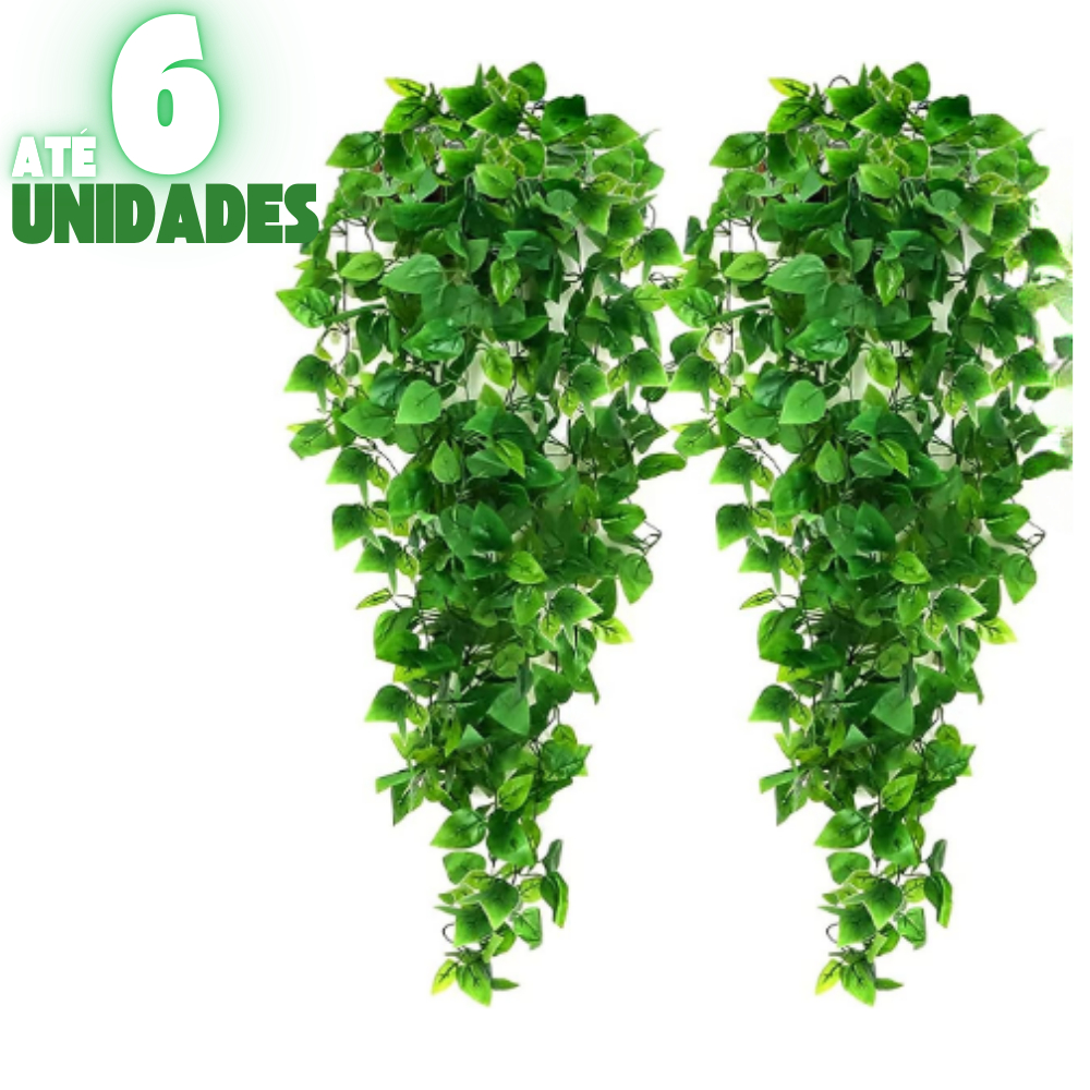 Pendentes Folhagem Jardim Vertical Enfeite Realista