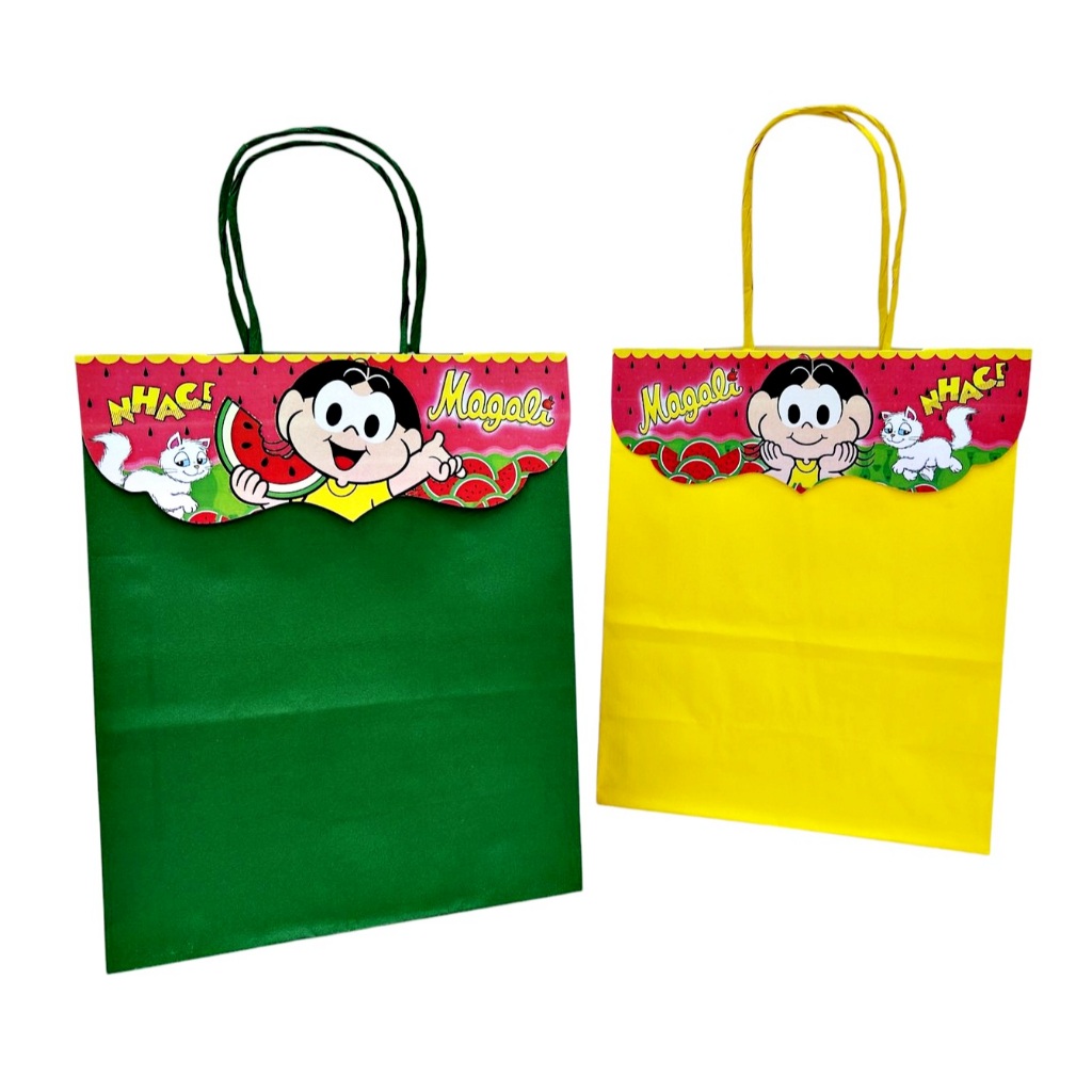 Lapela pra sacolinha Magali Sacolinha Temática Magali Pacote com 10 Unid. Lembrancinha Magali. em Oferta na Shopee