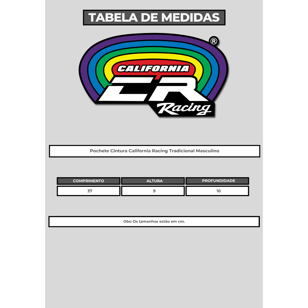 Pochete Estrada Tradicional - Preta — imagem 2 de 2