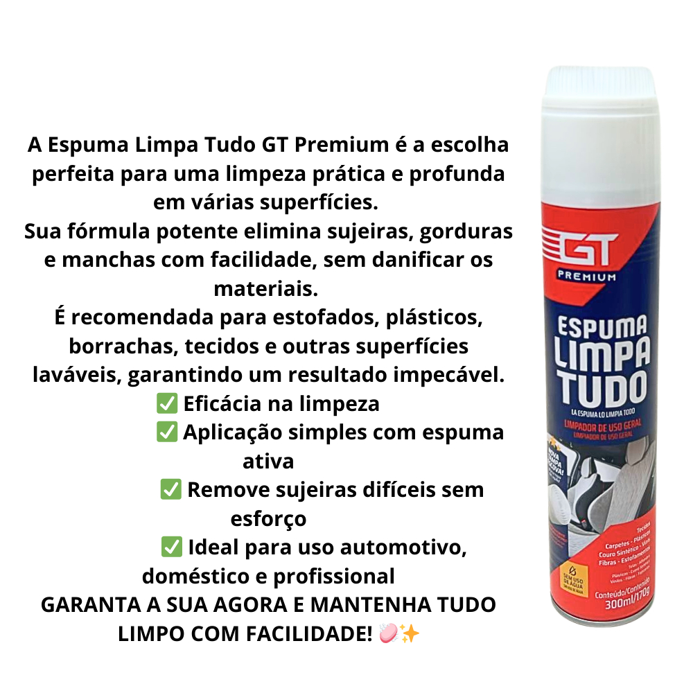 Espuma A Seco Multiuso Casa Carro Tapete Couro Uso Geral em Oferta na Shopee