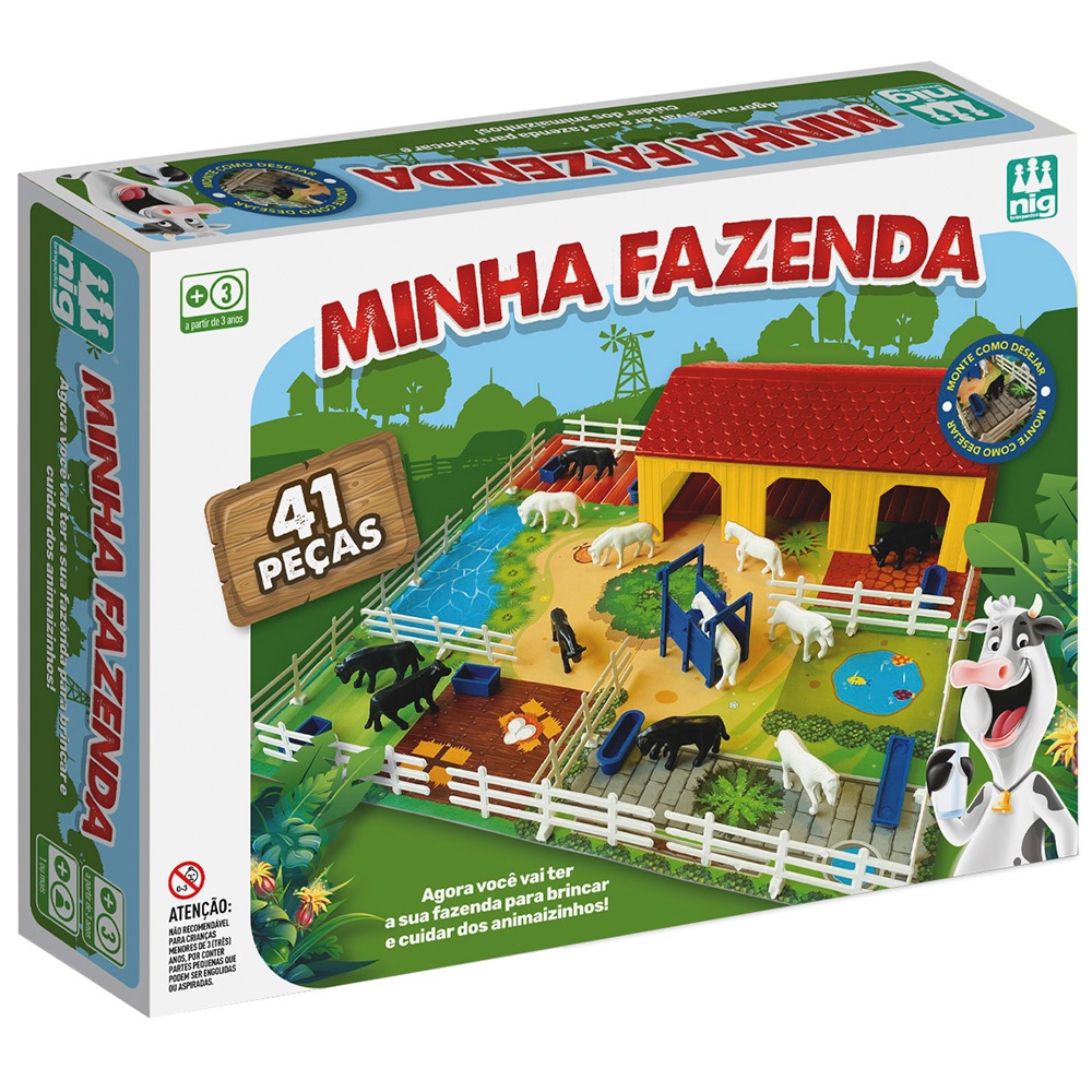 Minha Fazenda Com 12 Animais, Celeiro E Cercas - Nig