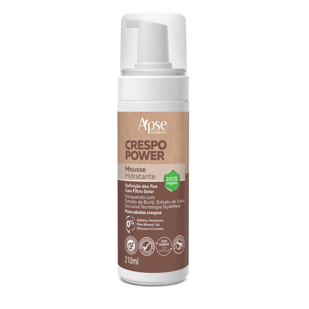 Mousse Hidratante Crespo Power 210 ml - Ápice