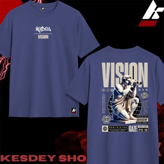 CAMISETAS T-SHIRT 100% Algodão UNISSEX STREETWEAR Estampa Personalizada KESDEY VISION em Oferta na Shopee