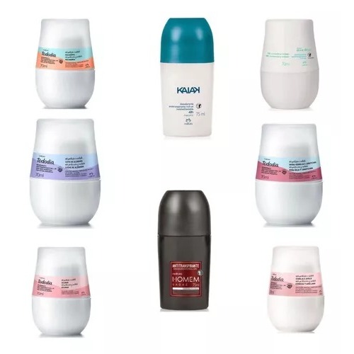 Desodorante Natura Roll-On Antitranspirante | Aclarar | Algodão | Erva Doce | Kaiak | Natura Homem | Luna