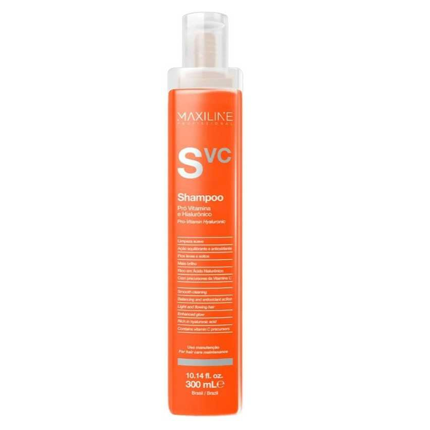 Shampoo Pró Vitamina e Hialurônico 300ml - Maxiline