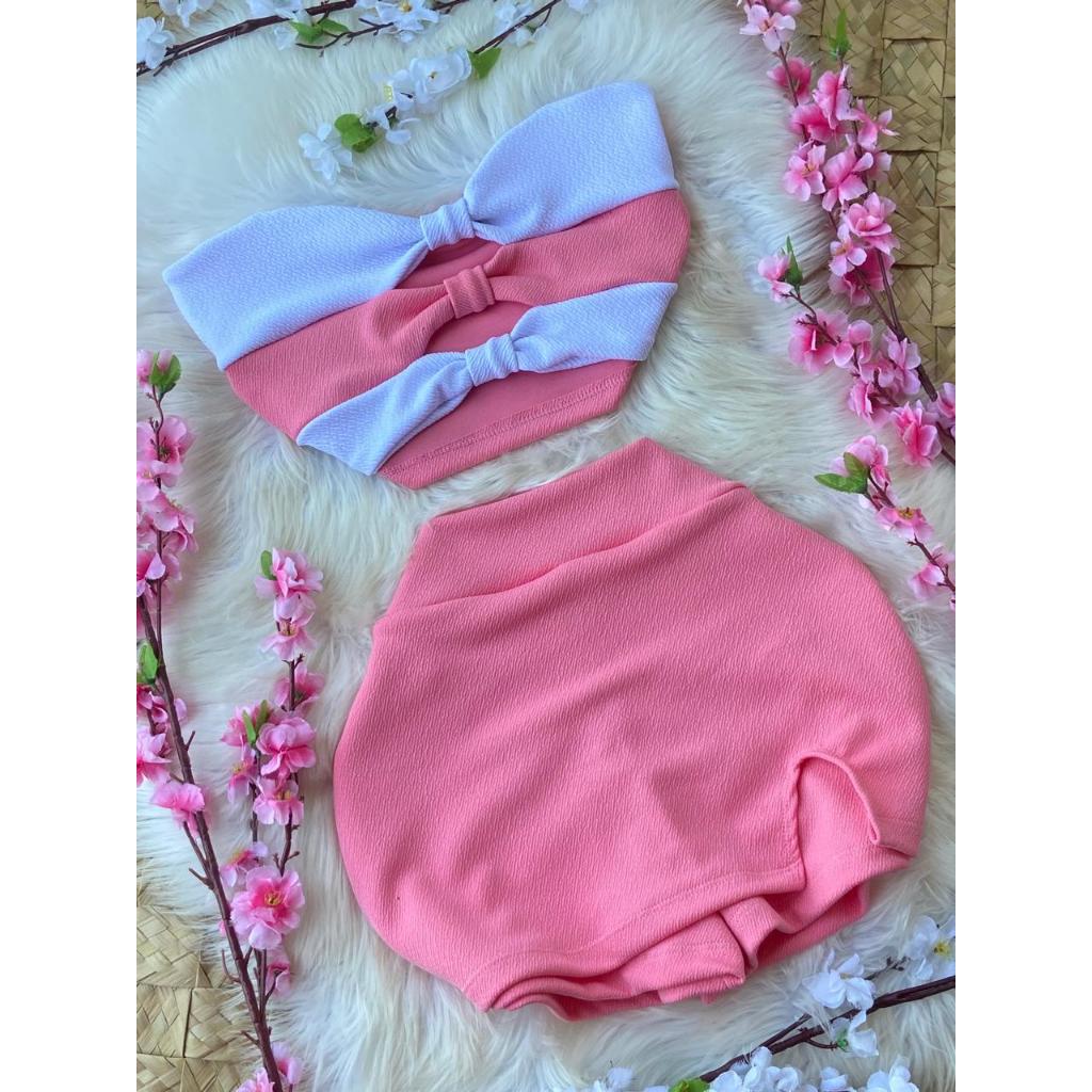 Conjunto Três Nós. Tomara Que Caia - Rosa (34 a 48) Sucesso de vendas!!! em Oferta na Shopee