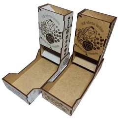 Torre de Dados Dobrável, encaixe, porta dados, rpg, boardgames, arena, bandeja