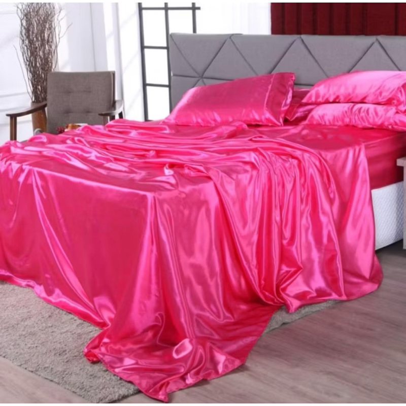 LENÇOL DE CETIM SEDA CHARMOUSSE KING 3 PEÇAS em Oferta na Shopee