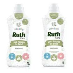 Kit 2 Lava Roupas Liquido Ruth Care Xodozinho 1l Litro Bebe Baby