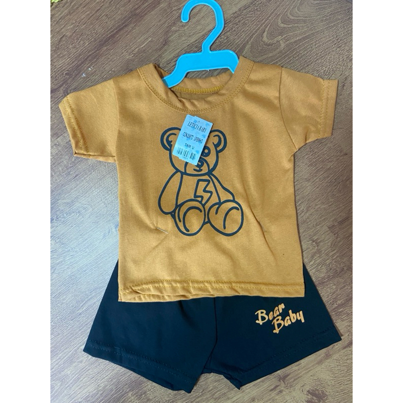 Conjunto Bebê Menino - Camiseta e Short - Macacão - Regata e Short -0 a 6 Meses