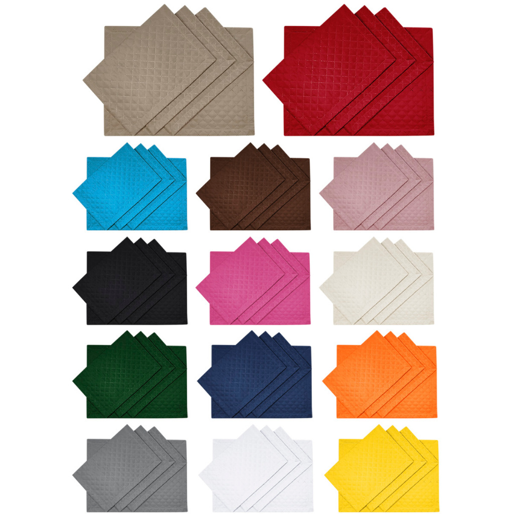 Jogo Americano Luxo 04 pçs cores lisas 0,33x0,45 cm