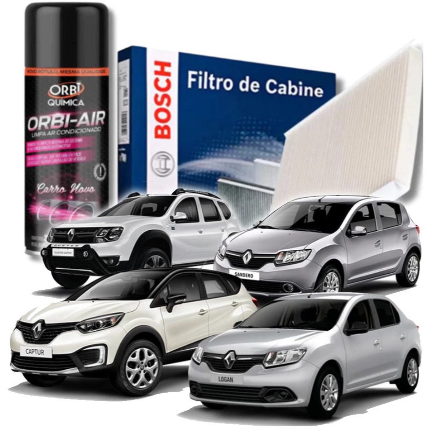 Filtro Cabine Ar Condicionado Carro Nissan Kicks Renault Captur Logan Duster Sandero Expression em Oferta na Shopee