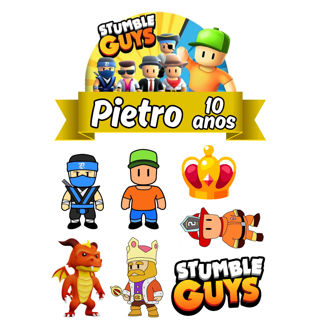 Topper de Bolo Stumble Guys: Onde Comprar | BuscaProdutos