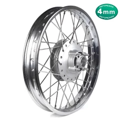 Roda Aro Calha Folha Jante Traseira Completa Montada Fan 125 2009-2018 Raios Cromados 4mm Tambor