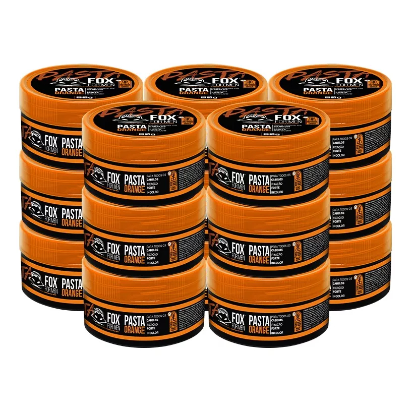 15 UNI PASTA MODELADORA ORANGE FOX FOR MEN 80GR em Oferta na Shopee