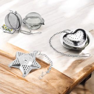 Filtro / Infusor De Chá E Ervas Inox Peneira / Coração / Estrela em Oferta na Shopee