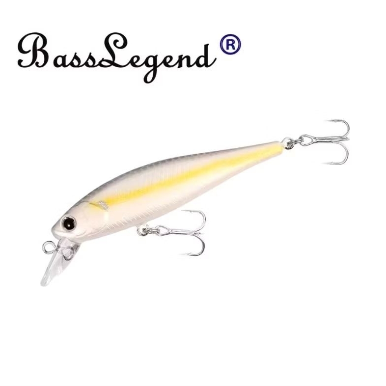 Isca BassLegend Fishing Artificial Bait Suspending Minnow Shallow Wobbler Jerkbait Shad Bass 