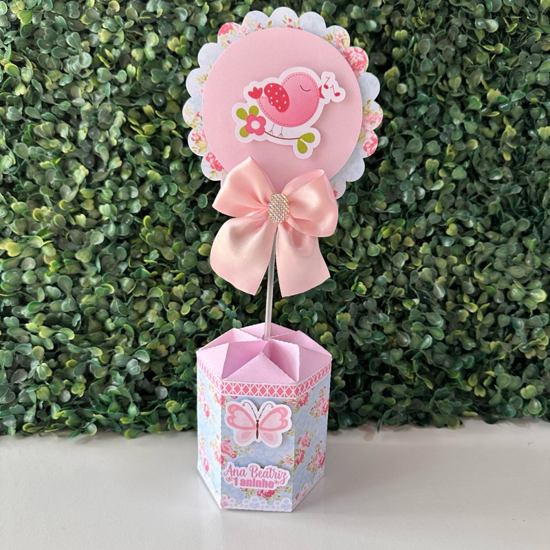 Centro de Mesa Jardim Encantado -Centro de mesa personalizado /lembrancinhas personalizadas/enfeite de mesa- aniversário