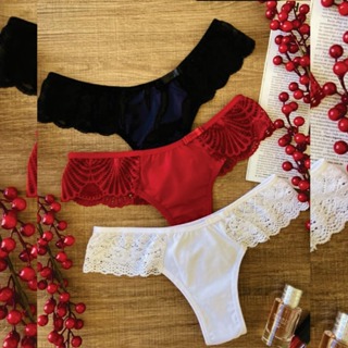 10 Calcinhas Com Detalhe de Renda Lateral Calcinha Luxo Microfibra Atacado em Oferta na Shopee