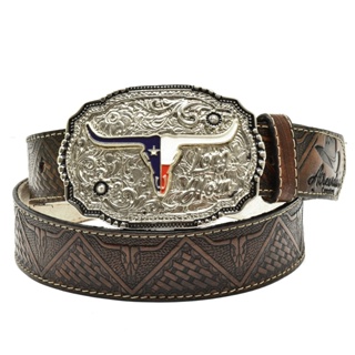 Cinto Country Em Couro Boi Triangular Atrevidu's em Oferta na Shopee