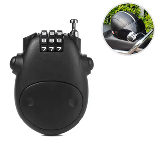 Cadeado Retrátil Tranca Com Senha Para Prender Capacete Moto Bike Bicicleta em Oferta na Shopee