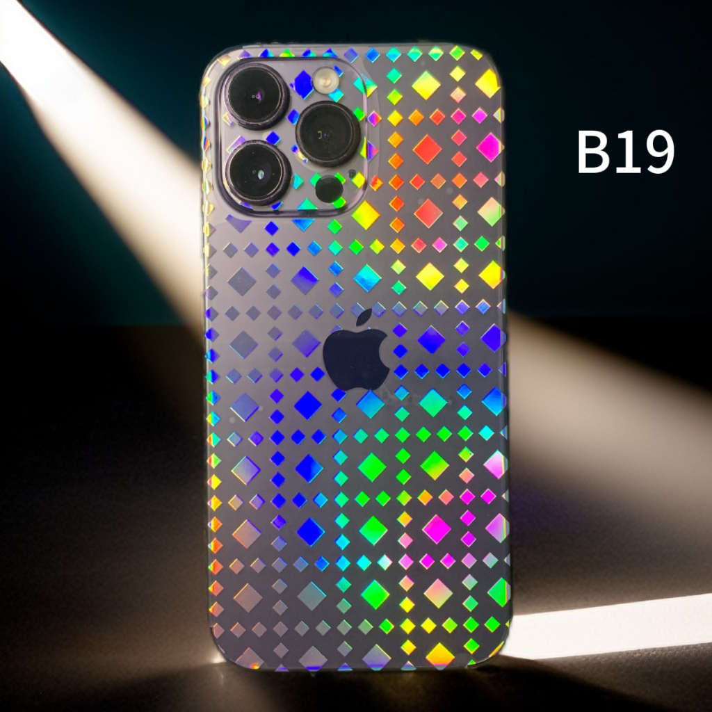 Película Traseira Com Padrão de laser luminoso pra samsung A14/A15/A16/A24/A25/A34/A35/A55/A05S/A06/M55/B19-B30