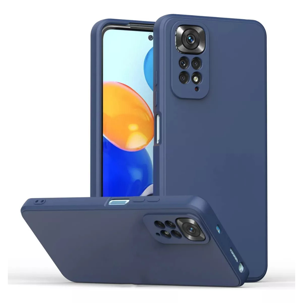 Capa Capinha Aveludada + Película 3D Para Xiaomi Redmi Note 11 / Note 11s / Note 11 Pro